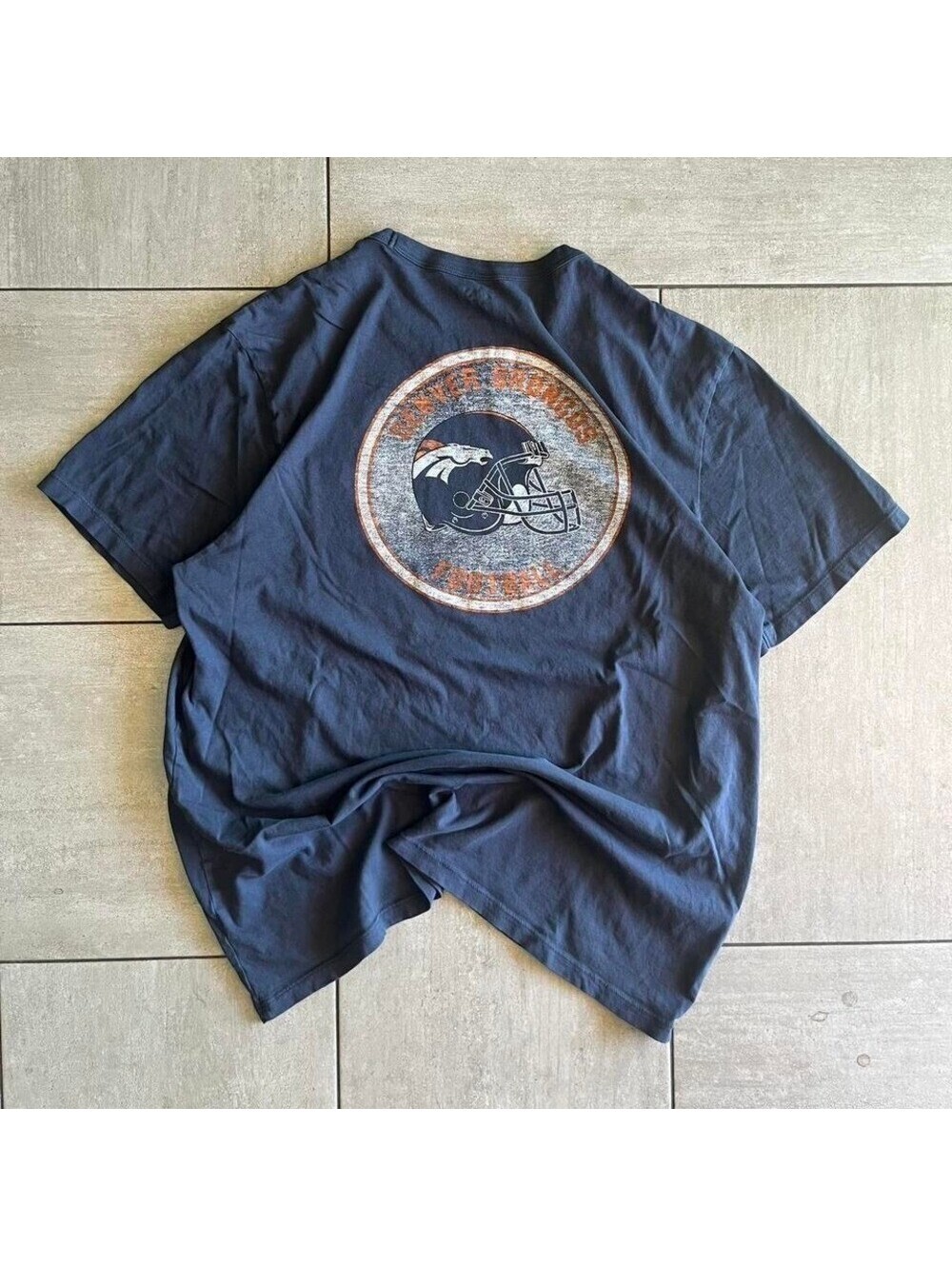 NFL Denver Broncos black cotton tee Size XL #NFL #gridiron